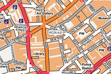 Map of WC2N 4EA postcode .